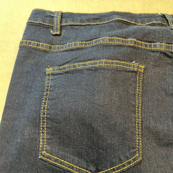 boohoo Blue Womens Jeans Plus High Waist Skinny Jeans Boo Hoo Dark Blue Sz 20 - Picture 9 of 10